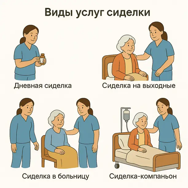 Обязанности сиделки для бабушки